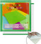 EKIND Self Adhesive Building Brick Plates, 10 inch x 10 inch Base Plates with Adhere for Toy Bricks, STEM Activities & Display Table (2 Pack, Gree...