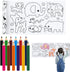 Children's Drawing Roll, Coloring Paper Roll for Kids, Drawing Paper Roll DIY Painting Drawing Paper, Color Filling Paper, Sticky Drawing Art supp...