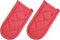 uxcell 2Pcs Pan Handle Sleeve, Pot Handle Covers Heat Resistant Iron Skillet Handle Covers for Kitchen Baking Cooking Supplies, Red 3.1 in x 5.9 i...