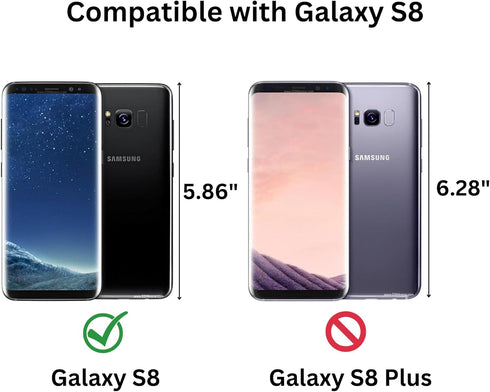 Compatible with Samsung Galaxy S8 Carbon Fiber Soft TPU Brushed Line Basic Phone Back Case Cover (Blue)...
