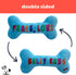 Huxley & Kent for Dogs | Peace, Love, Belly Rubs Bone | Holiday Christmas Power Plush Dog Toy with Squeaker | Funny Dog Gift | Fun, Durable, and S...