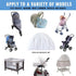 Mosquito Net for Stroller 2Pack - Protective Baby Stroller Mosquito Net - Perfect Bug Netting for Strollers, Bassinets, Cradles, Playards, Pack N ...