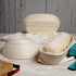 Banneton Bread Proofing Basket, Banneton Basket Set of 2, 9 inch Sourdough Proofing Basket Round Proofing Bowls Handmade Rattan Baskets and Liners...
