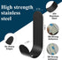 Adhesive Towel Hooks, 20 PCS Stainless Steel Self Adhesive Wall Hooks, Black Heavy Duty Shower Hook, Waterproof Oilproof Rustproof for Bathroom, K...