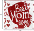 KINREX Best Mom Ever Mug – Valentines Day Gifts Mothers Day Gifts Coffee Cup for Women, Mother, Grandmother, Parent, Gift for Christmas, Birthday,...