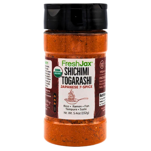 FreshJax Organic Shichimi Togarashi Seasoning Mix (5.4 oz Bottle) Non GMO, Gluten Free, Keto, Paleo, No Preservatives Togarashi Spice | Japanese 7...