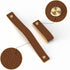 Leather Drawer Pulls, Leather Cabinet Handles 6-Pcak 5in, Soft Handles Hole Pitch Adjustable, Suitable for Living Room Bedroom Kitchen,MYW...