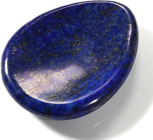 CrystalTears 4 PCS Thumb Worry Stone-Amethyst Rose Quartz Lapis Lazuli Tiger's Eye Healing Crystal Pocket Palm Stone...
