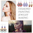 Kigeli 20 Pairs Diamond Painting Earrings Jewelry Diamond Art Earring Kit for Jewelry Making 5D DIY Earring Making Kit for Adults Kids Boho Dangle...