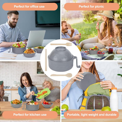 Microwave Ramen Cooker,Ramen Bowl With Chopsticks and Spoon,For Office College Dorm Room Essentials Instant Lunch Ideal for Shin and Buldak Ramen ...