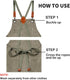 Aprons for Men Women with Large Pockets, Cotton Canvas Cross Back Apron with Adjustable Straps,Kitchen Cooking Baking Bib Work Apron...