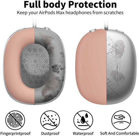 AIRSPO Airpods Max Case Cover, Silicone Case Cover for AirPods Max Headphones, Anti-Scratch Ear Pad Cover/Headband Cover for Apple AirPods Max, Ai...