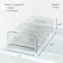 YouCopia FreezeUp Freezer Rack 12" BPA-Free Fridge Organizer with Adjustable Dividers and Handles for Frozen Food Box and Meal Storage, Clear...