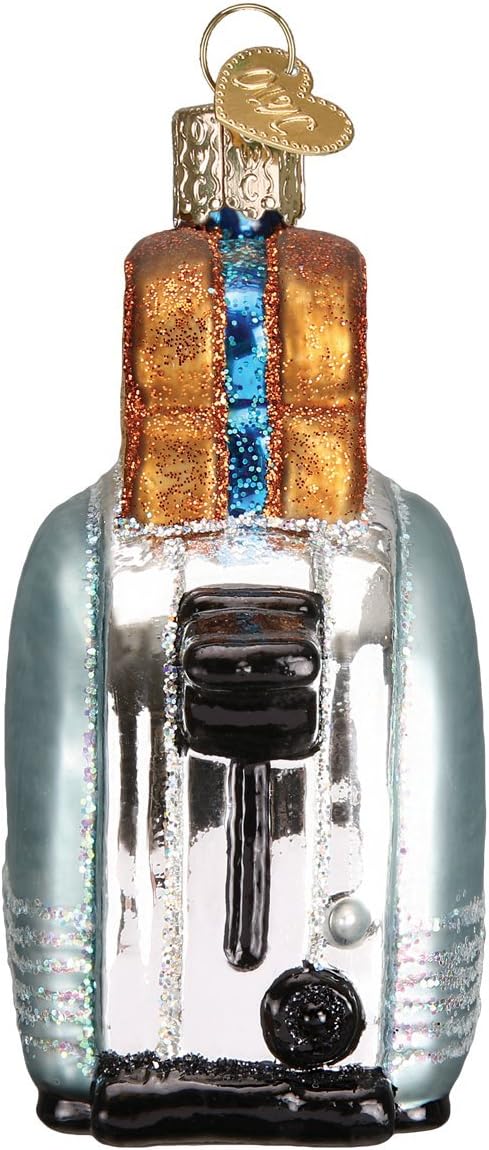 Old World Christmas Retro Toaster Glass Blown Ornament...