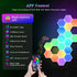 RGBW Lights, Gaming Lights, Party Lights with APP, Remote Control, Time LED Wall Lights with Music Sync, Dimmable Brightness Night Light, DIY Desk...