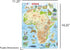 Larsen Puzzles Africa Map with Animals 63 Piece Children's Educational Jigsaw Puzzle...