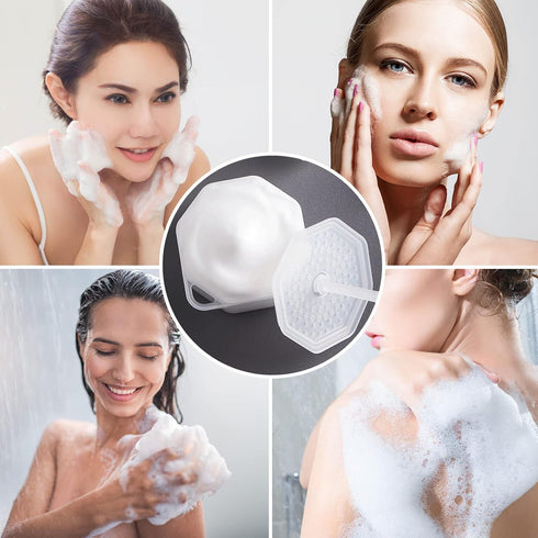 Pwsap Facial Cleansing Tool with Hook- Detachable Face Wash Rich Foam Maker for Face Wash, Deep Skincare Cleaner Tools, Marshmallow Whip Maker | G...