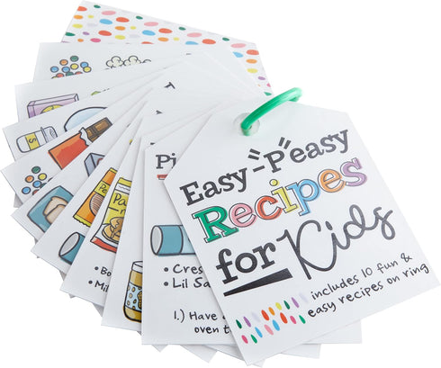 C.R. Gibson P-Easy Laminated Recipe Cards for Little Chefs, Multicolor...