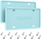 2 Pack Silicone License Plate Frame Front Back License Plate Cover License Plate Bracket Holder Rust-Proof, Rattle-Proof, Weather-Proof, for US CA...