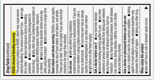 GoodSense Dual Action Acetaminophen and Ibuprofen (NSAID) Tablets, 250 mg/125 mg, Back Pain, 36 Count...