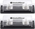 InstallGear 0/2/4 Gauge ANL Fuse Holder with 250 Amp ANL Fuses - 2 Pack...