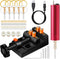 Electric Resin Drill Set,Pin Vise for Resin Molds Jewelry Casting, YASPIT Anti-Skid Drill Press Vise, 210 PCS Keychain making Supplies, Precision ...