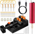 Electric Resin Drill Set,Pin Vise for Resin Molds Jewelry Casting, YASPIT Anti-Skid Drill Press Vise, 210 PCS Keychain making Supplies, Precision ...