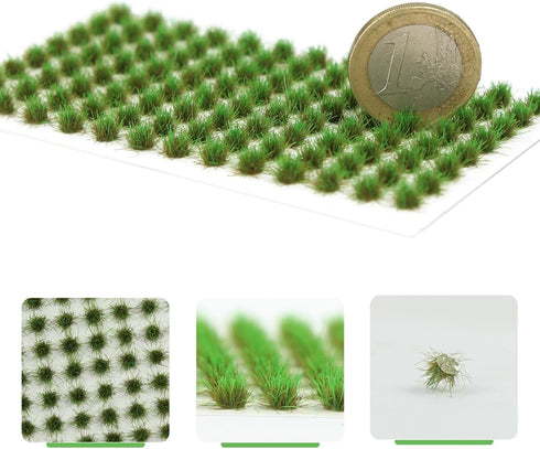 Miniature Vegetation Landscape Bushy Shrubs Tuft with Model Bases War Game DIY Terrain Scenery (B)...