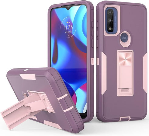 Compatible with Motorola G Pure Case, Moto g Power (2022) Case, Full Body Protection with Magnetic Kickstand Car Mount, Shockproof Moto G Pure Hea...