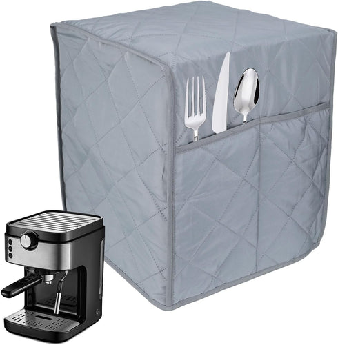 SHANGSKY Coffee Maker Cover for Keurig K Duo and Coffee Machine Dual Brew, Universal Waterproof Cover for Kitchen Appliances, Anti-impact Cotton D...