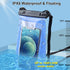 Large Capacity Waterproof Phone Pouch Floating, Waterproof Bag Case for iPhone 15 14 13 12 11 Pro Max X XR 8 Plus Samsung Up to 6.9'', IPX8 Water ...