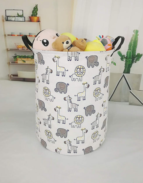 Kids Hamper Baby Storage Bins Gift Toy Box Organizer Nursery Waterproof Laundry Basket Large Canvas Collapsible Chest for Boys Girls Bedroom Close...
