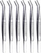 6 Pieces CiviLight Sewing Machine Oil Tweezers College Tweezer Curved Tweezers Precision Stainless Steel 6 Inch Long Serger Tweezers for Craft wit...