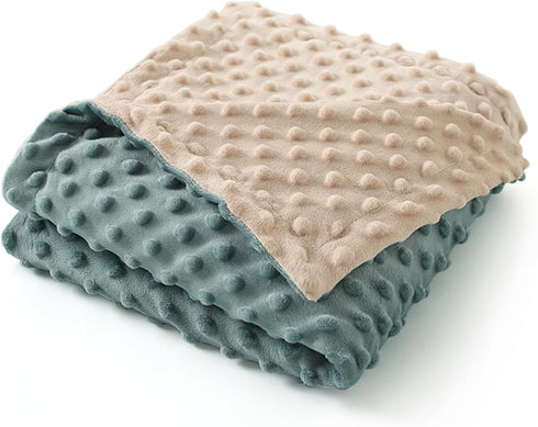 kmilro Baby Blanket for Unisex Boys Girls 30x40inch Super Soft Double Layer Dotted Backing Nursery Minky Blankets Neutral Breathable Receiving Tod...