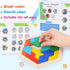 3 otters Wooden Hexagon Puzzles, Brain Teaser Blocks for Kids Montessori Educational Toys Shape Pattern Block for All Ages Boys Girls...