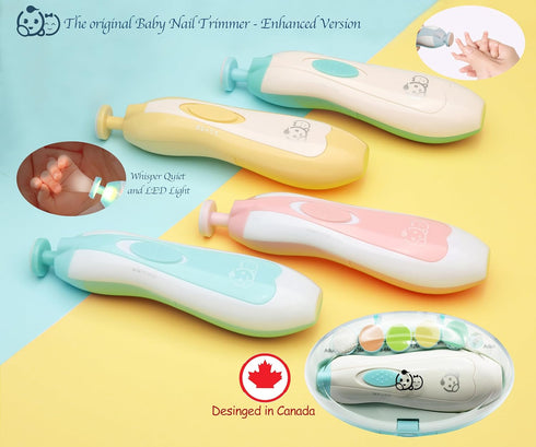 Baby Nail Trimmer 21 in 1, Usage Labeled Case & 13 Extra Replacement Tools, Royal Angels Baby Electric Nail File, Baby Nail Care, Nail Clipper New...