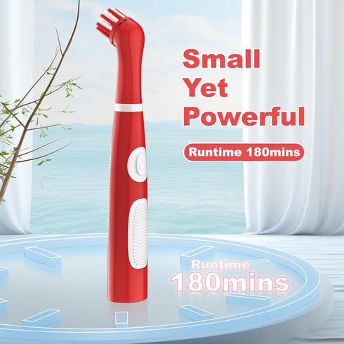 SOARING Rechargeable Electric Cleaning Brush with 4 in 1 Multiple Brush Heads,Indoor Household Cordless Motorized Brush for Bathroom Toilet Kitche...