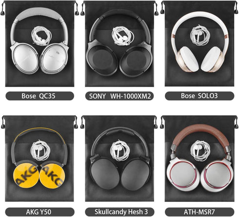 Geekria Headphone Carrying Bag, Compatible with Sony WH-1000XM6/1000XM5/1000XM4, ULT WEAR, MDR1000X, SR50BT and More, Universal Headphone Pouch/Po...