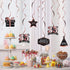 LINGTEER Happy 35th Birthday Decorations - 12 Pcs Birthday Black & Rose Gold Foil Swirls Streamer Set,Cheers to 35 Years Old Bday Party Gift Decor...