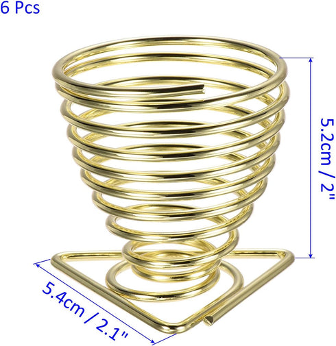 6 Pack Air Plant Holders - Metal Planter Stand Air Plants Flower Pot Rack Apply to Home Weddings Decor(Gold, 2.1" x 2.1" x 2")...