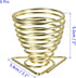 6 Pack Air Plant Holders - Metal Planter Stand Air Plants Flower Pot Rack Apply to Home Weddings Decor(Gold, 2.1" x 2.1" x 2")...