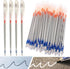 54 Pcs Leather Marking Pen Silver Fabric Markers Pen Set, 4 Pcs Pen Barrel with 50 Pcs Silver Leather Markers Refills for Sewing, Leather, DIY Dre...