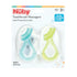 Nuby Soft Silicone Gum Massager with Hygienic Case, 2-Pack, 3 m+...