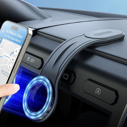eSamcore for MagSafe Car Mount Detachable, Bendable Aluminum Arm Magnetic Phone Holder for Car?20 Strong Magnets? Cell Phone Mount for Car Dash Fi...