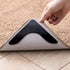 4 Pcs Anti-Slip Rug Grips, Double Sided Non-Slip Carpet Tape, Dual Sided Adhesive Rug Pad Gripper Keep Corners Flat,Non Slip Rug Pads for Hardwood...