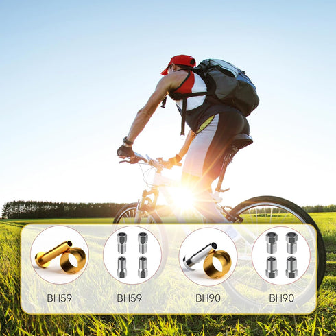 4pcs Bike Brake Hose Bolt Connecting Insert Kit for Shimano BH90, Brake Hose Bolt Replacement, Hydraulic Disc Brake Service Kit...