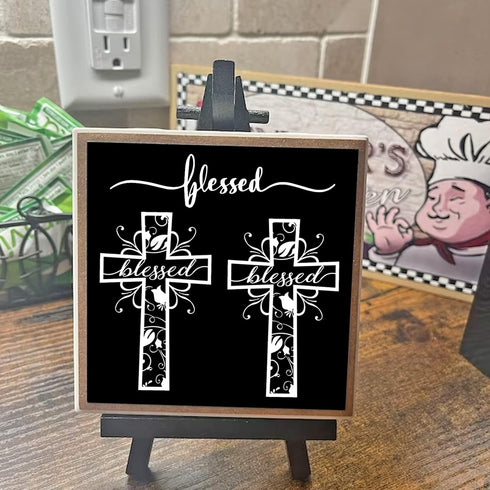 Christian Stencils Painting on Wood, Religious Bible Stencils for Journaling Reusable Motivational Saying Faith God Bible Verse Stencils for Farmh...
