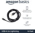 Amazon Basics 2-Pack USB-A to Lightning ABS Charger Cable, MFi Certified Charger for Apple iPhone 14 13 12 11 X Xs Pro, Pro Max, Plus, iPad, 6 Foo...