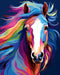 Paint by Numbers DIY Acrylic Painting Kit for Kids & Adults Beginner – 16" Wx20 L Colorful Horse Head Pattern...