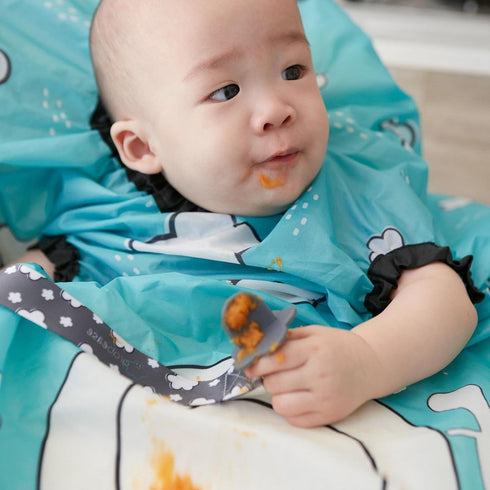 Grabease Baby Silicone Spoon Set for Baby-Led Weaning & First Stage Self-Feeding: Soft, Safe 100% Food-Grade Silicone; BPA-, PVC- Latex- & Phthala...